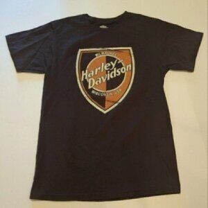 Harley Davidson T Shirt Brown